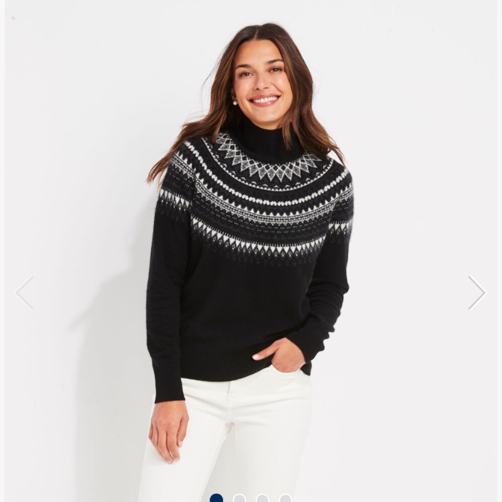 Vineyard Vines Fair Isle Cashmere Sweater XXS
